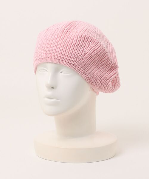 wee9s（ウィークス）の「daily daily knit beret / デイリーデイリーニットベレー帽（ハンチング/ベレー帽・レディース・グレー/ブラック/アイボリー/ダークグレー/ベビーピンク・FREE）」の5枚目の写真