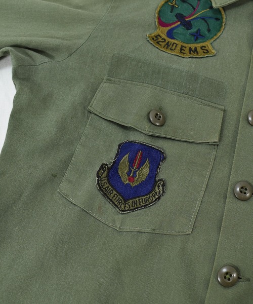 VINTAGE(ヴィンテージ)の「【ヴィンテージ古着】ミリタリー U.S.AIR FORCE ユーティリティシャツ(ミリタリージャケット・メンズ・カーキ・SMALL)」の5枚目の写真