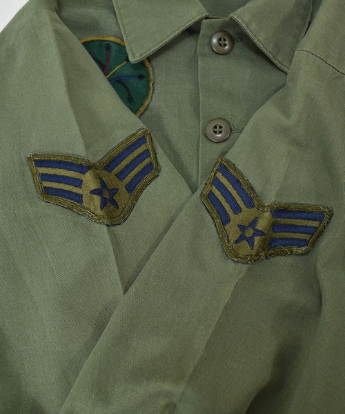 VINTAGE(ヴィンテージ)の「【ヴィンテージ古着】ミリタリー U.S.AIR FORCE ユーティリティシャツ(ミリタリージャケット・メンズ・カーキ・SMALL)」の13枚目の写真