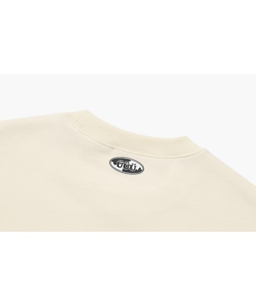 ISTKUNST（イストクンスト）の「A'GEM/9 × .kom『ISTKUNST/イストクンスト』BOUCLE HEART RABBIT SWEATSHIRTS/ブークレーハートラビット スウェット シャツ（スウェット・メンズ・アイボリー・M/L）」の4枚目の写真