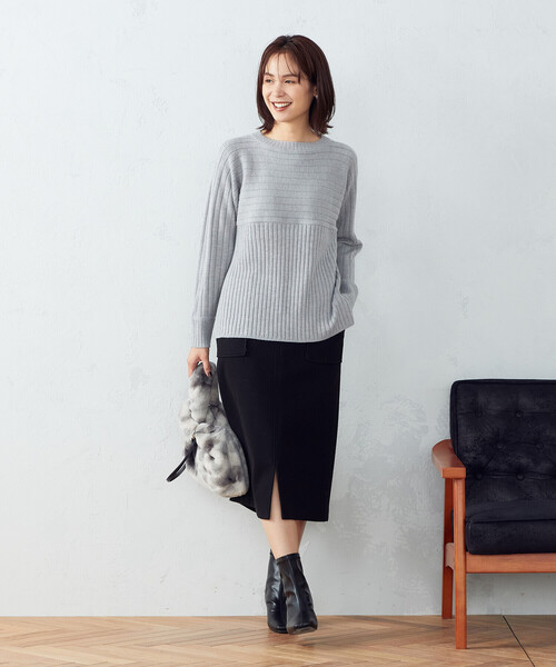 COMME CA ISM(コムサイズム)の「タイトスカート(スカート・レディース・グレー/ブラック・X-LARGE/X-SMALL/MEDIUM/SMALL/LARGE)」の17枚目の写真