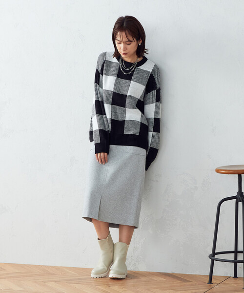 COMME CA ISM(コムサイズム)の「タイトスカート(スカート・レディース・グレー/ブラック・X-LARGE/X-SMALL/MEDIUM/SMALL/LARGE)」の3枚目の写真
