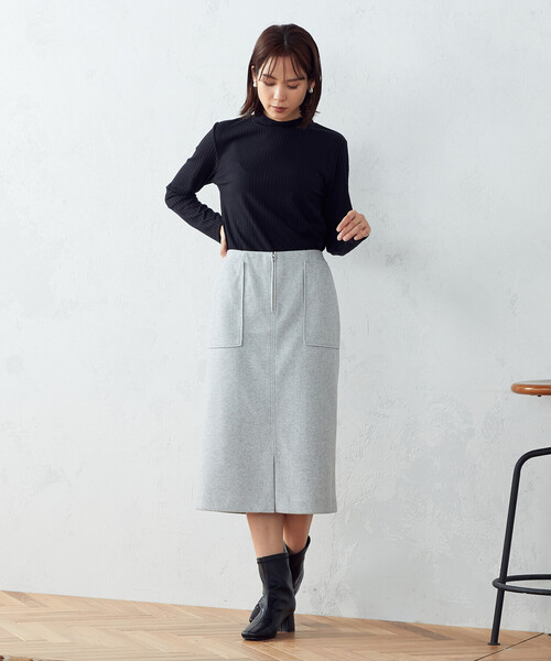 COMME CA ISM(コムサイズム)の「タイトスカート(スカート・レディース・グレー/ブラック・X-LARGE/X-SMALL/MEDIUM/SMALL/LARGE)」の4枚目の写真