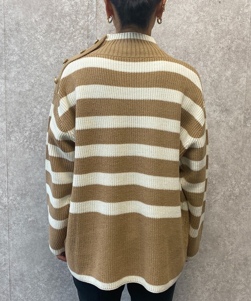 EUCLAID（エウクレイド）の「ローゲージマリンボーダーニット