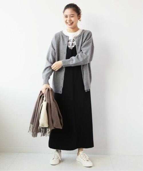 JOURNAL STANDARD relume（ジャーナルスタンダード　レリューム）の「《WEB限定追加2》ラムナイロン天竺編み2WAYカーディガン（カーディガン/ボレロ・レディース・チャコールグレー/ネイビー・FREE）」の19枚目の写真