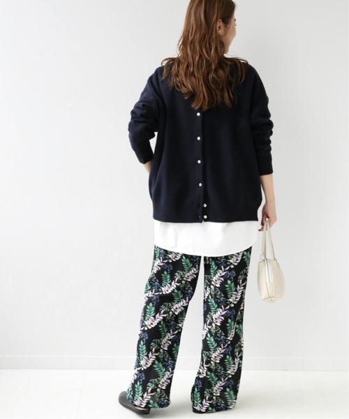 JOURNAL STANDARD relume（ジャーナルスタンダード　レリューム）の「《WEB限定追加2》ラムナイロン天竺編み2WAYカーディガン（カーディガン/ボレロ・レディース・チャコールグレー/ネイビー・FREE）」の18枚目の写真