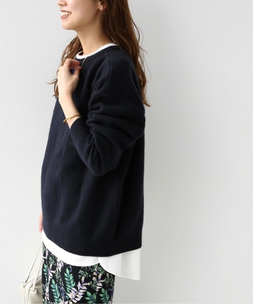 JOURNAL STANDARD relume（ジャーナルスタンダード　レリューム）の「《WEB限定追加2》ラムナイロン天竺編み2WAYカーディガン（カーディガン/ボレロ・レディース・チャコールグレー/ネイビー・FREE）」の15枚目の写真