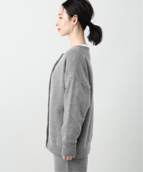 JOURNAL STANDARD relume（ジャーナルスタンダード　レリューム）の「《WEB限定追加2》ラムナイロン天竺編み2WAYカーディガン（カーディガン/ボレロ・レディース・チャコールグレー/ネイビー・FREE）」の21枚目の写真