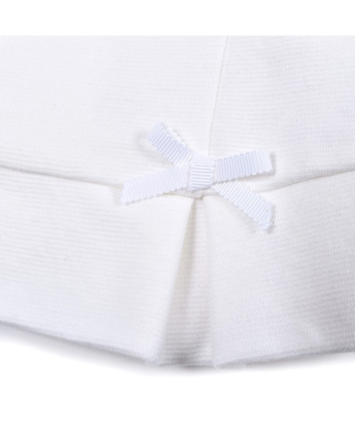 BeBe（ベベ）の「BeBe/フォーマルリップルポンチノーカラージャケット(110~130cm)（ノーカラージャケット・キッズ・ホワイト/ネイビー・110/120/130）」の14枚目の写真