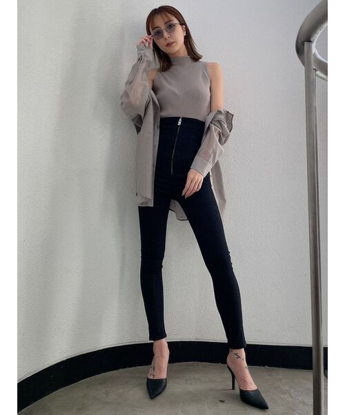 GYDA（ジェイダ）の「メタルリムクリアサングラス（サングラス・レディース・クリア/ブラック・FREE）」の6枚目の写真