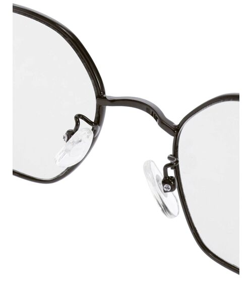 GYDA（ジェイダ）の「メタルリムクリアサングラス（サングラス・レディース・クリア/ブラック・FREE）」の4枚目の写真