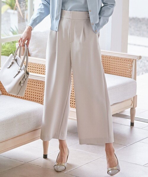 ANY SIS(エニィスィス)の「【洗える】ベルトポイントワイド パンツ(その他パンツ・レディース・オレンジ系/ベージュ系/ダルブルー系/アイボリー系/ネイビー系・2/3/1)」の4枚目の写真