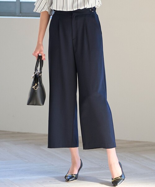 ANY SIS(エニィスィス)の「【洗える】ベルトポイントワイド パンツ(その他パンツ・レディース・オレンジ系/ベージュ系/ダルブルー系/アイボリー系/ネイビー系・2/3/1)」の1枚目の写真