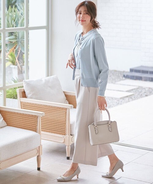 【セール】【洗える】ベルトポイントワイド パンツ（その他パンツ）｜any SiS（エニィスィス）