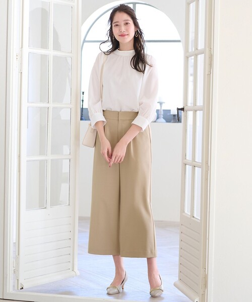 【セール】【洗える】ベルトポイントワイド パンツ（その他パンツ）｜any SiS（エニィスィス）