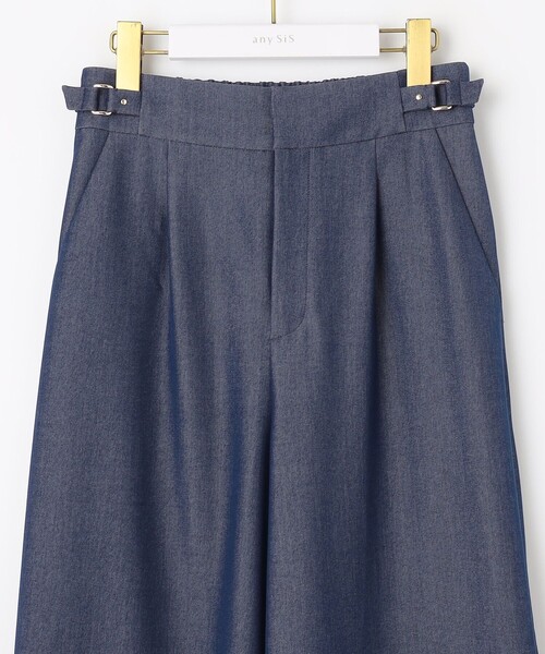 【セール】【洗える】ベルトポイントワイド パンツ（その他パンツ）｜any SiS（エニィスィス）