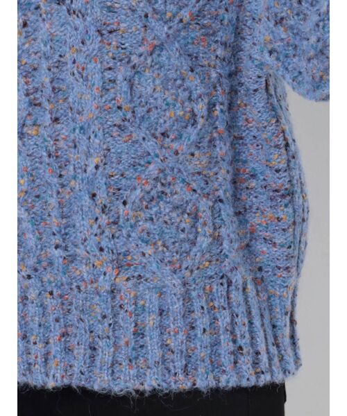 MURUA（ムルーア）の「MIXネップオフタートルニット（ニット/セーター・レディース・ブルー/グリーン/グレー・FREE）」の22枚目の写真