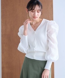 シアースリーブリブカーディガン 183876