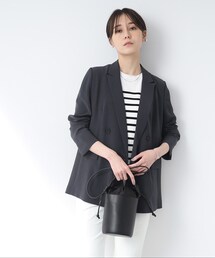 INDIVI | 【こなれSETUP/洗える】ダブルジャケット(スーツジャケット)