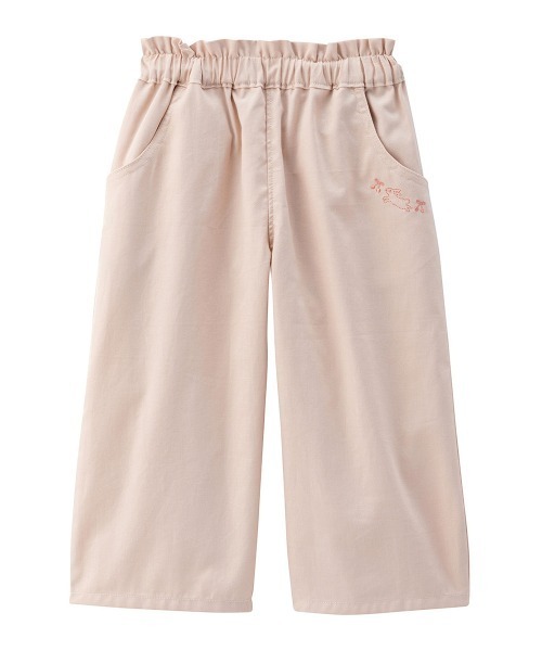 combimini(コンビミニ)の「ツイル ゆったり9分丈パンツ(その他パンツ・キッズ・サックスブルー/ライトベージュ/レモンイエロー・100/90/110/120/80)」の2枚目の写真