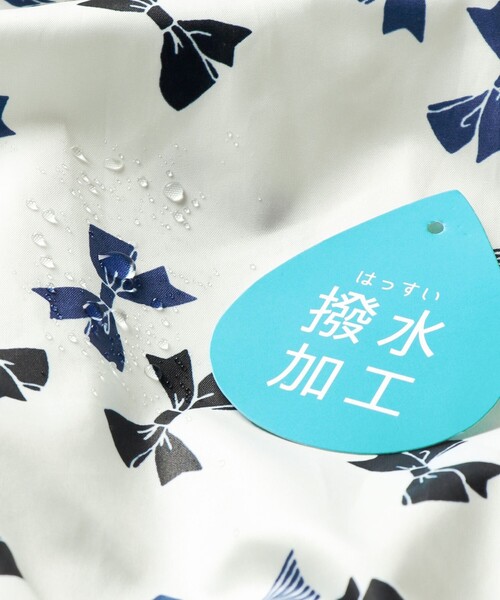 BRANSHES（ブランシェス）の「【撥水加工】花柄/リボン柄ウィンドブレーカー（ナイロンジャケット・キッズ・オフホワイト/ピンク・130/100/120/140/110/90/150）」の22枚目の写真