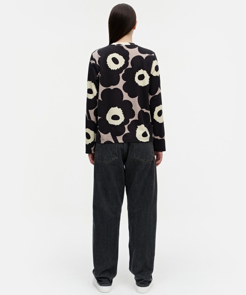 marimekko（マリメッコ）の「【kioski】Unikko / Elve Relaxed jersey top（Tシャツ/カットソー・レディース・ブラック・X-SMALL/SMALL/MEDIUM/LARGE/X-LARGE）」の3枚目の写真