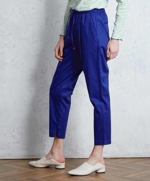 LE SOUK HOLIDAY（ルスークホリデー）の「タックテーパードパンツ（チノパンツ・レディース・カーキ/ブラウン/チャコールグレー/ブラック/ベージュ/ブルー・M/L/S）」の19枚目の写真