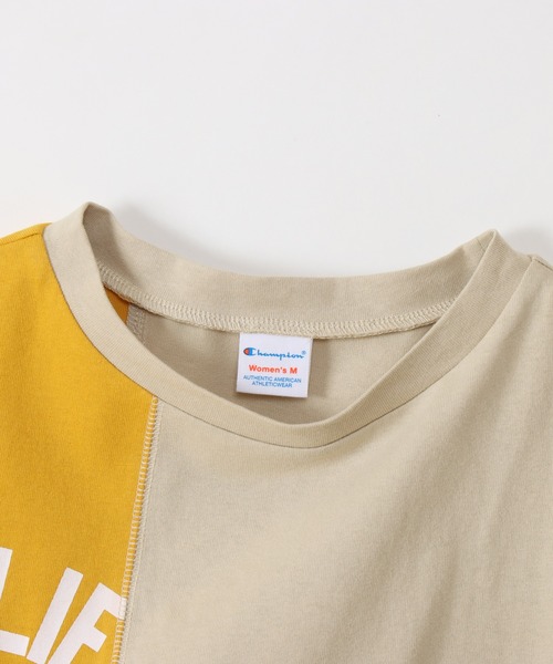 Champion(チャンピオン)の「【Champion/チャンピオン】レディース ショートスリーブTシャツ(Tシャツ/カットソー・レディース・ベージュ系その他4/ブラック系その他/レッド系その他6・LARGE/MEDIUM)」の21枚目の写真