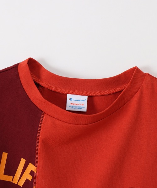 Champion(チャンピオン)の「【Champion/チャンピオン】レディース ショートスリーブTシャツ(Tシャツ/カットソー・レディース・ベージュ系その他4/ブラック系その他/レッド系その他6・LARGE/MEDIUM)」の6枚目の写真