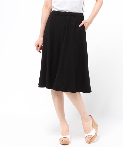 SLY（スライ）の「TP BASIC FLARE M/SK（スカート・レディース・カーキ系/ブラック/ホワイト・FREE）」の2枚目の写真