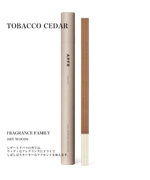 APFR】アポテーケフレグランス INCENSE STICKS お香 TOBACCO