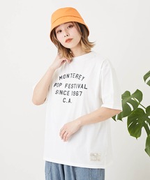 CUBE SUGAR（キューブシュガー）の「リサイクル天竺無地ロゴプリントプルオーバーTシャツ（Tシャツ/カットソー）」