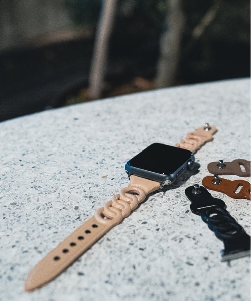 zandy(ズィーアンドワイ)の「zandy /ズィー・アンド・ワイ Apple Watch【まる細身レザーベルト】 アップルウォッチバンド レザーベルト /// leather2(デジタル腕時計・レディース・グレイッシュベージュ/ブラウン/ベージュ/ブラック・S/M)」の11枚目の写真