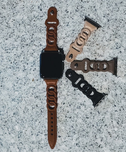 zandy(ズィーアンドワイ)の「zandy /ズィー・アンド・ワイ Apple Watch【まる細身レザーベルト】 アップルウォッチバンド レザーベルト /// leather2(デジタル腕時計・レディース・グレイッシュベージュ/ブラウン/ベージュ/ブラック・S/M)」の14枚目の写真
