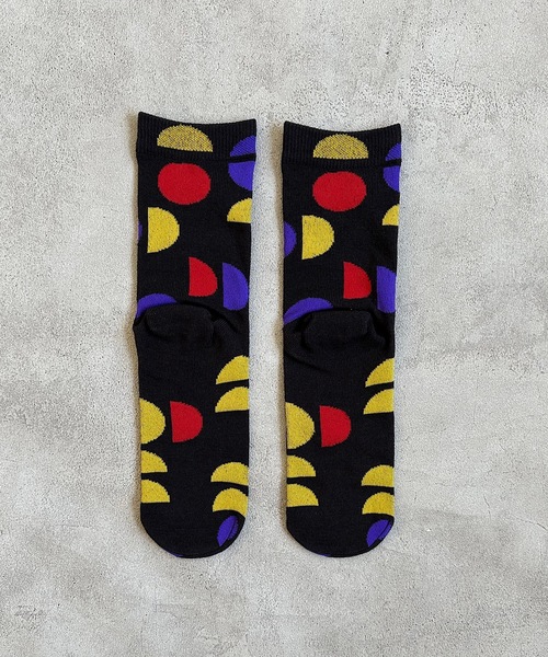 MARKEY'S（マーキーズ）の「マルトハンブンコソックス(おとな/23-25cm)（ソックス/靴下・レディース・チャコール/ブラウン・L）」の2枚目の写真