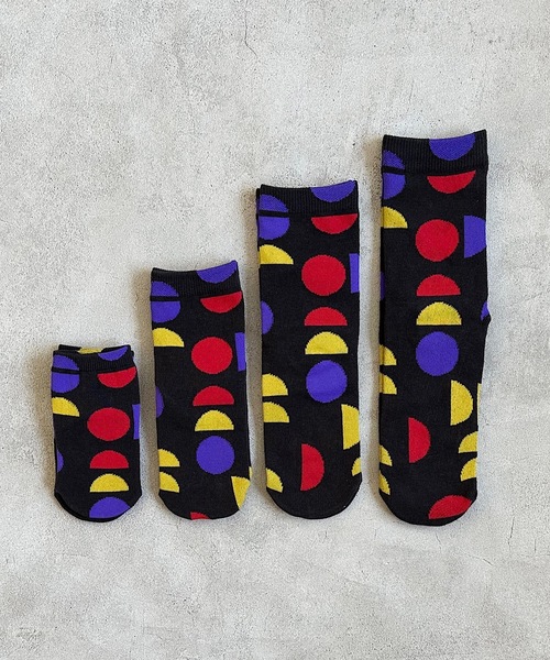 MARKEY'S（マーキーズ）の「マルトハンブンコソックス(おとな/23-25cm)（ソックス/靴下・レディース・チャコール/ブラウン・L）」の4枚目の写真