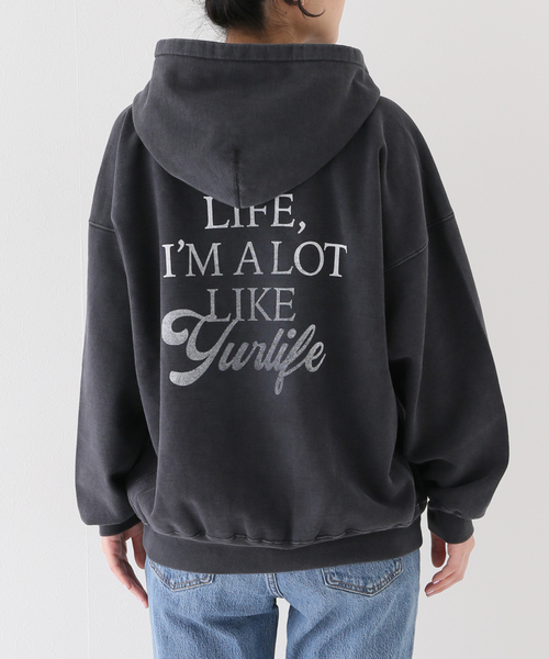 ★Deuxieme Classe★JUSPER RIB フーディ 追加 Oversized ジップ フーディー（パーカー）｜Deuxieme