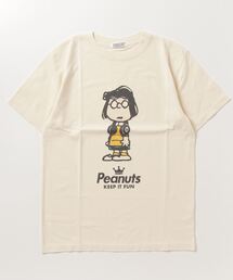 PEANUTS ヘッドフォン スヌーピー/チャーリーブラウン/ウッドストック/オラフ/ペパーミントパティ/マーシー 半袖Tシャツ