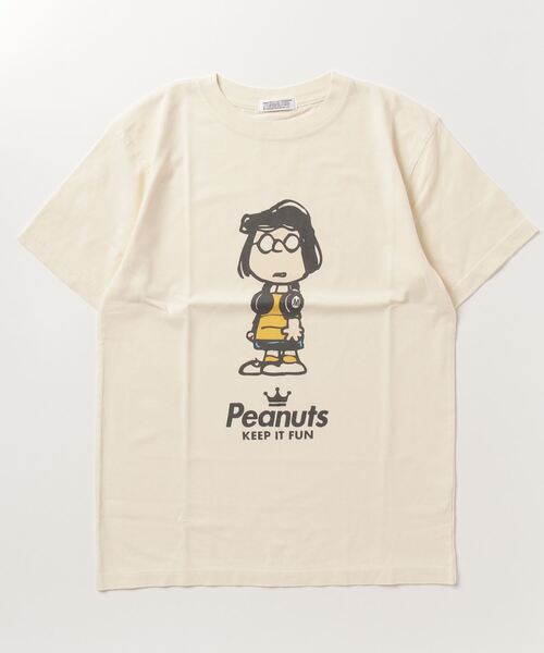 PEANUTS(ピーナッツ)の「PEANUTS ヘッドフォン スヌーピー/チャーリーブラウン/ウッドストック/オラフ/ペパーミントパティ/マーシー 半袖Tシャツ(Tシャツ/カットソー・レディース・カーキ系5/カーキ系2/ネイビー系4/ネイビー系/カーキ系1/カーキ系4/カーキ系3/ネイビー系3/ネイビー/ネイビー系1/ネイビー系2/カーキ/ブラック系/ホワイト系1/ホワイト系3/ホワイト系4/ブラック系2/ブラック系1/ホワイト系2/ホワイト/ホワイト系/オレンジ/サックスブルー系1/ブラック系3/オレンジ系3/サックスブルー系2/オレンジ系2/サックスブルー/サックスブルー系/サックスブルー系3/オレンジ系5/サックスブルー系4/オレンジ系1/オレンジ系4/ブラック/アイボリー系/アイボリー系1/アイボリー/アイボリー系4/アイボリー系3/アイボリー系2・M/3L/L/4L/LL/S)」の18枚目の写真