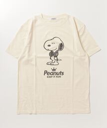 PEANUTS ヘッドフォン スヌーピー/チャーリーブラウン/ウッドストック/オラフ/ペパーミントパティ/マーシー 半袖Tシャツ