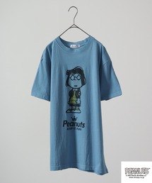 PEANUTS ヘッドフォン スヌーピー/チャーリーブラウン/ウッドストック/オラフ/ペパーミントパティ/マーシー 半袖Tシャツ