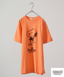 PEANUTS ヘッドフォン スヌーピー/チャーリーブラウン/ウッドストック/オラフ/ペパーミントパティ/マーシー 半袖Tシャツ