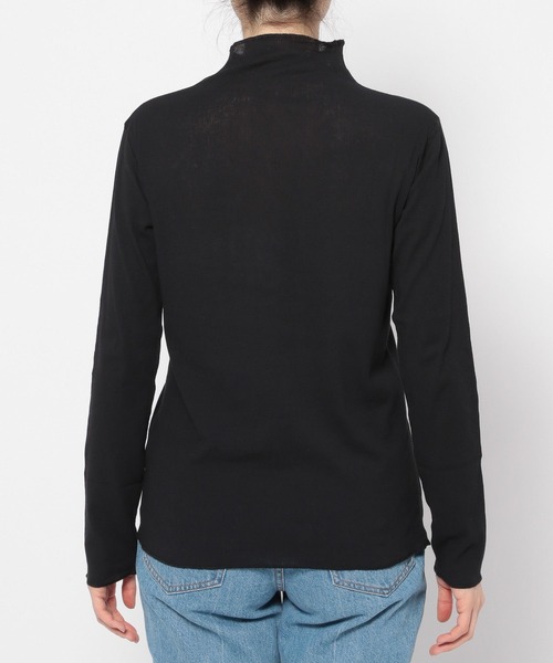 LOWRYS FARM（ローリーズファーム）の「シアーカラーハイネックＬＳ　193963（Tシャツ/カットソー・レディース・ブルー/ブラック/ホワイト/ピンク・FREE）」の15枚目の写真