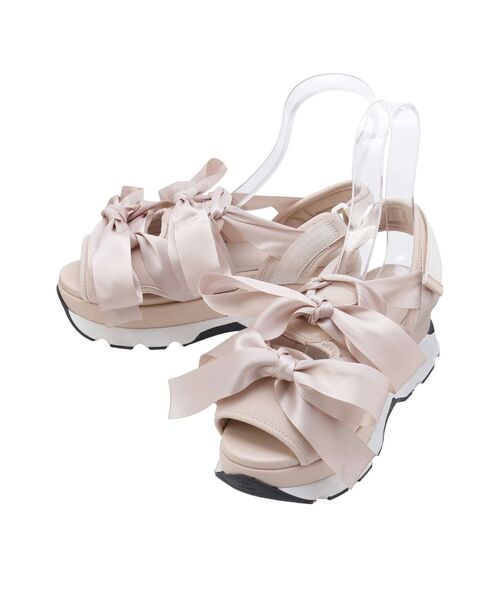 merry jenny（メリージェニー）の「リボンスニーカーサンダル
