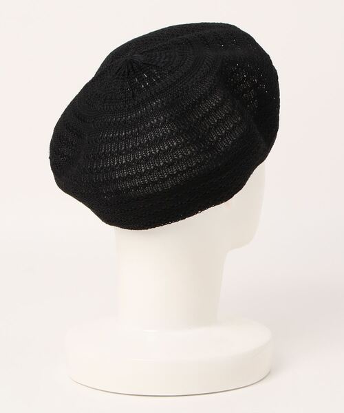 TINA：JOJUN（ティーナジョジュン）の「チャーム付き サマーベレー帽 TINA：JOJUN（ハンチング/ベレー帽・レディース・ブラック・F）」の6枚目の写真