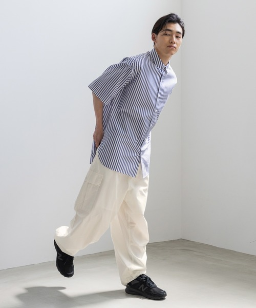 LOWRYS FARM（ローリーズファーム）の「ツイルカーゴパンツ　704985（カーゴパンツ・メンズ・ブラック/オフホワイト/カーキ・MEDIUM/LARGE）」の6枚目の写真