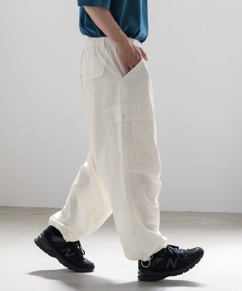 LOWRYS FARM（ローリーズファーム）の「ツイルカーゴパンツ　704985（カーゴパンツ・メンズ・ブラック/オフホワイト/カーキ・MEDIUM/LARGE）」の10枚目の写真