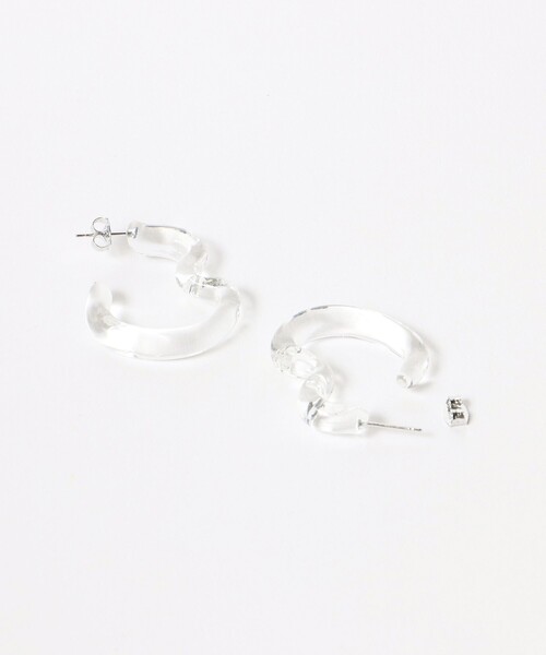 BEAMS HEART(ビームスハート)の「BEAMS HEART / ビックハート ピアス(ピアス(両耳用)・レディース・ブラック/その他・ONE SIZE)」の5枚目の写真