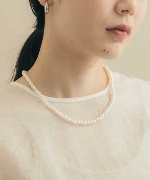 SMELLY（スメリー）の「パールアジャストネックレス（ネックレス・レディース・アイボリー・-）」の6枚目の写真