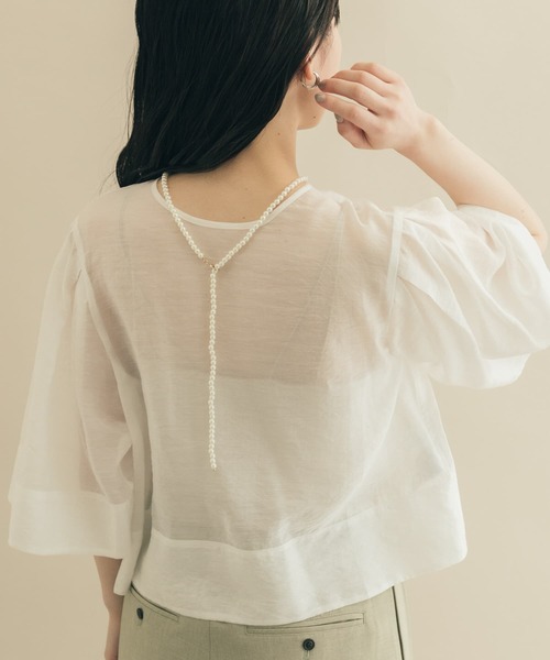 SMELLY（スメリー）の「パールアジャストネックレス（ネックレス・レディース・アイボリー・-）」の8枚目の写真